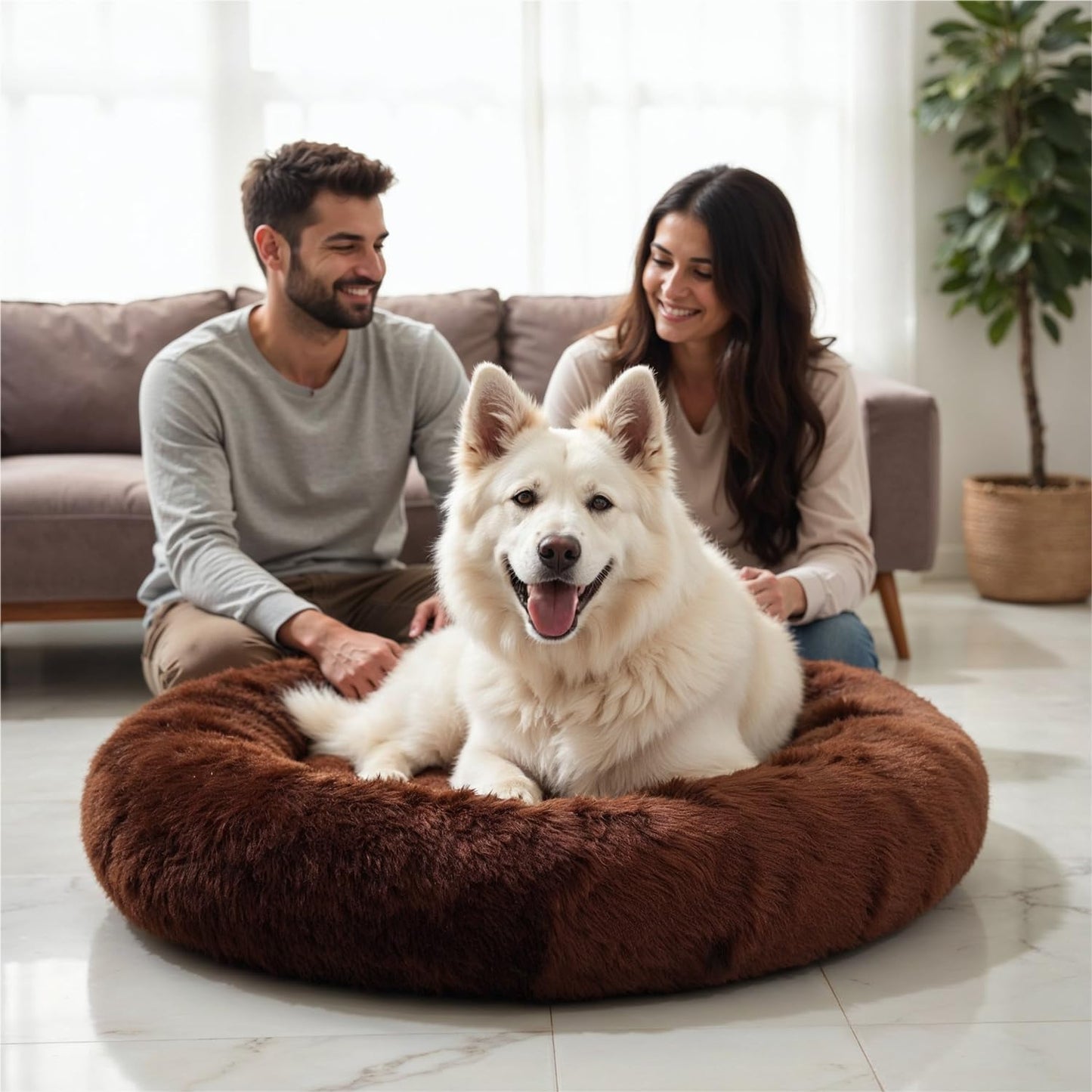 Worthorb Cloud-Cuddler Round Pet Bed™